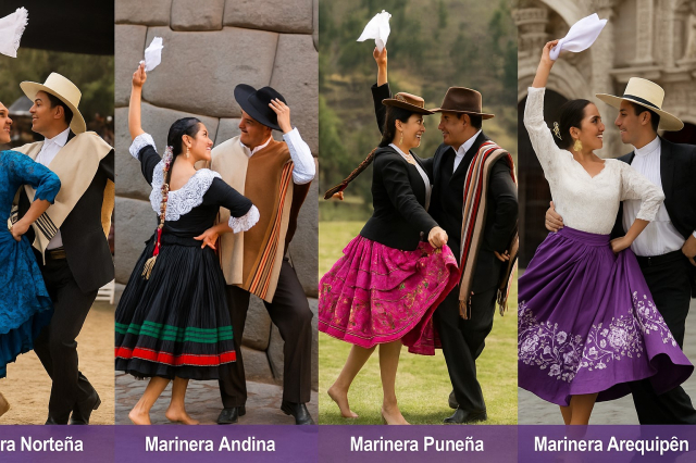 Types of Marinera in Peru and their differences by region 